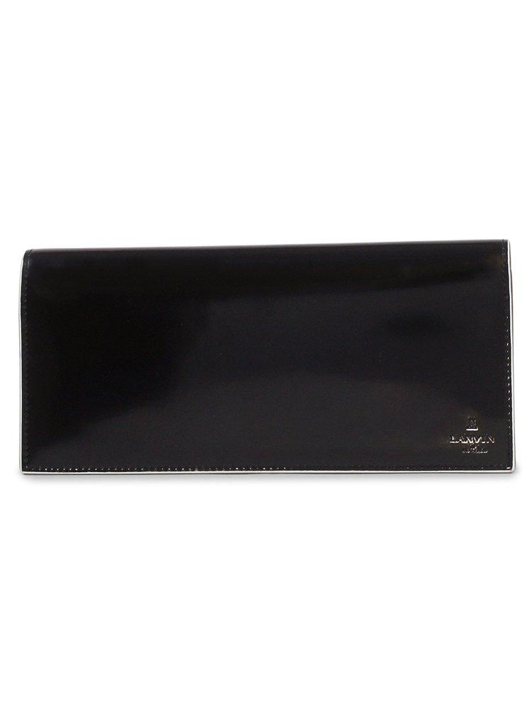 

on Long Wallet with Brand Shopper Gift Wrapping Samdi 570605 Black [Lanvin Blue] Men s [01] чорний