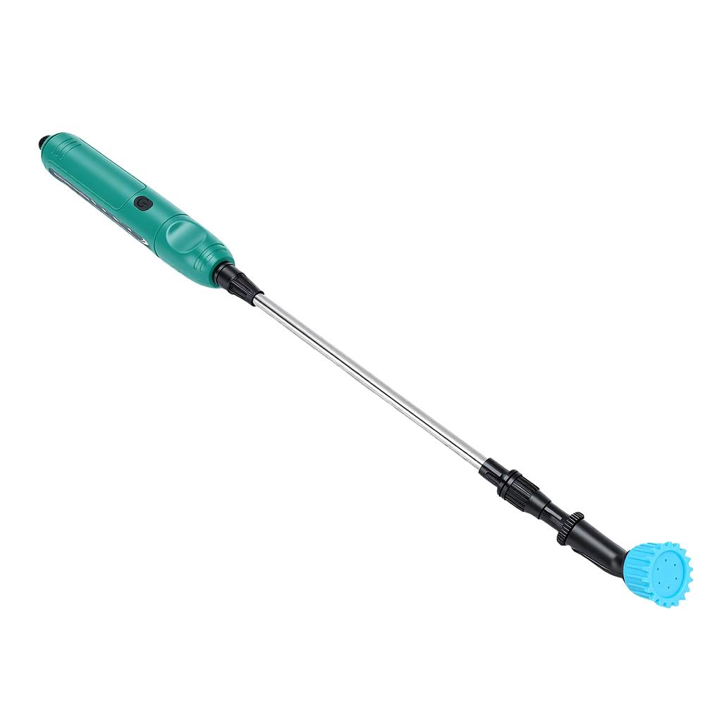 Elektrische Spuitlans 31,1 Inch Oplaadbare Tuinsproeier Telescopische Lans met 9,8FT Slang 3 Spuitkoppen Filter voor Gazon