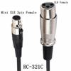 Audio Cable Mini XLR Male To XLR Female for Pocket Cinema 4K 6K Camera 0.5m 1.5m Black Smart Device Digital Cables ConnectorsGood Product