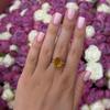 Серебряное кольцо с цитрином nano 4.806ct, вес изделия 3,49 гр (2170426)
