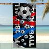 1pc Football Extra Large Beach Towel & Bath Blanket - Microfiber Super Absorbent Suitable for Travel, Pool, Surfing, Camping