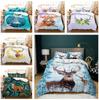 3D Deer Pattern Bedding Set Image Home Bedroom Soft Quilt Cover Pillow Case 2 or 3 Full Size Home Decoration