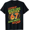 Sigma Has 67 Aura Number 67th Aura Farming Ice Cream Drip T-Shirt Unisex