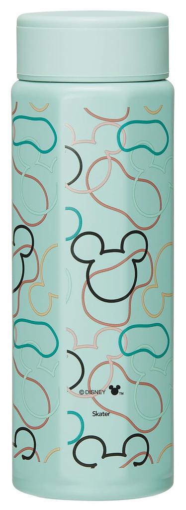 Skater Stainless Steel Mug Easy to Octagonal Insulated for Hot and Cold Disney Mickey Mouse Moss STO5 Bottle, 500ml, Hold, Shape, Drinks, Design,