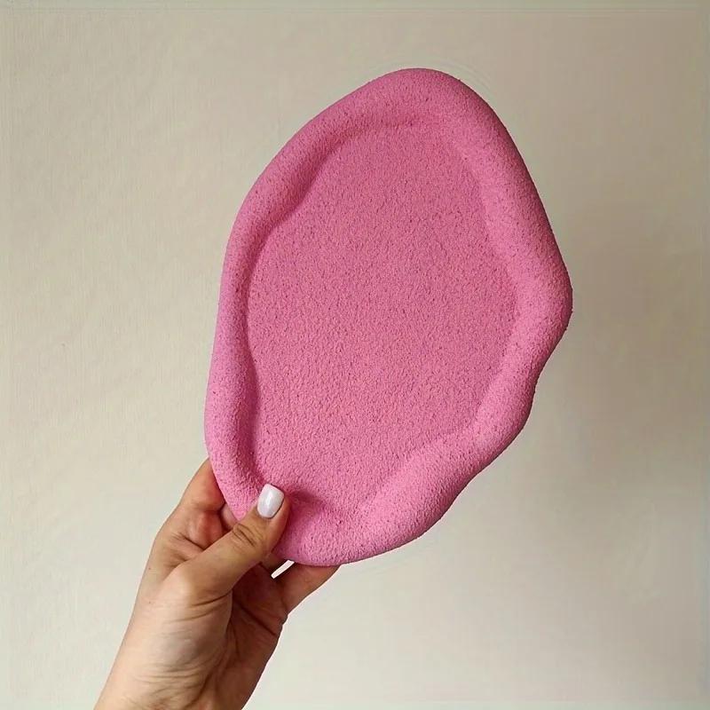 Große Tablettformen mit Rand Oval Rund Silikonformen für Epoxidharz Wolkenförmige Schmuckschale Schale für Schmuck Wegform Squishy