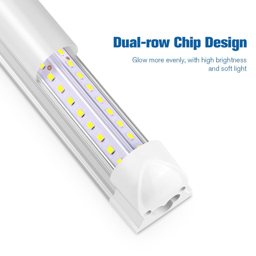 LED Under Cabinet Light 25W 50CM T8 LED Light Tube Aluminium Bar Ceiling Lamp For Study Shop Garage Workbench Warehouse Kitchen