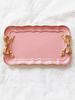 Non-slip Resin Jewelry & Cosmetic Display Tray for Bathroom