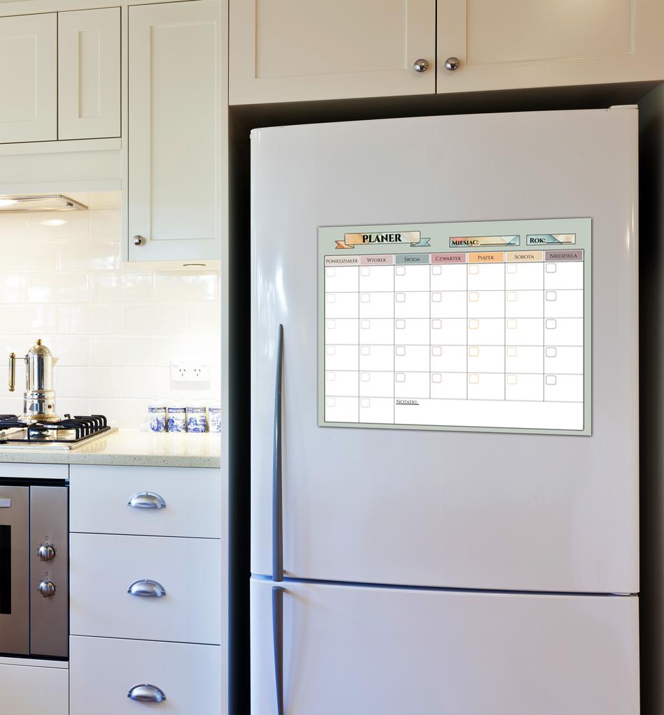 Kalendarz Magnetyczny Planer na lodówkę tygodniowy Tablica + Notes Pisak