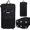 Foldable Aviation Checked Luggage: Extra Large Men's Wheeled Duffle Backpack