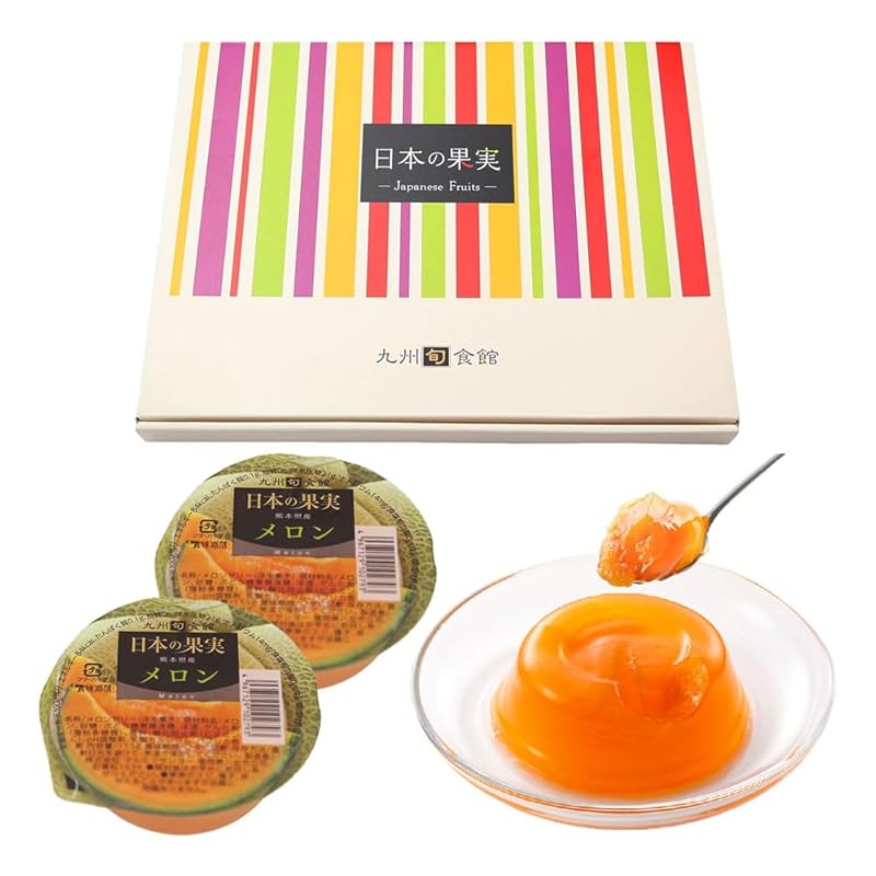 

[Kyushu Shushokukan] japanese fruit Made in Kumamoto Prefecture melon jelly 155g× 12 pieces Assortment set