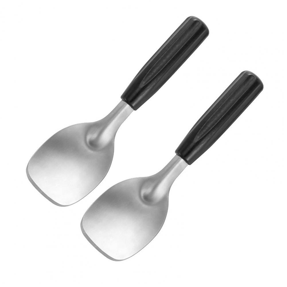 Sturdy Ice Cream Scoop Thin Edge Ice Cream Shovel Durable Stainless Steel Ice Cream Spade with for Easy for Desserts for Hard M чёрный