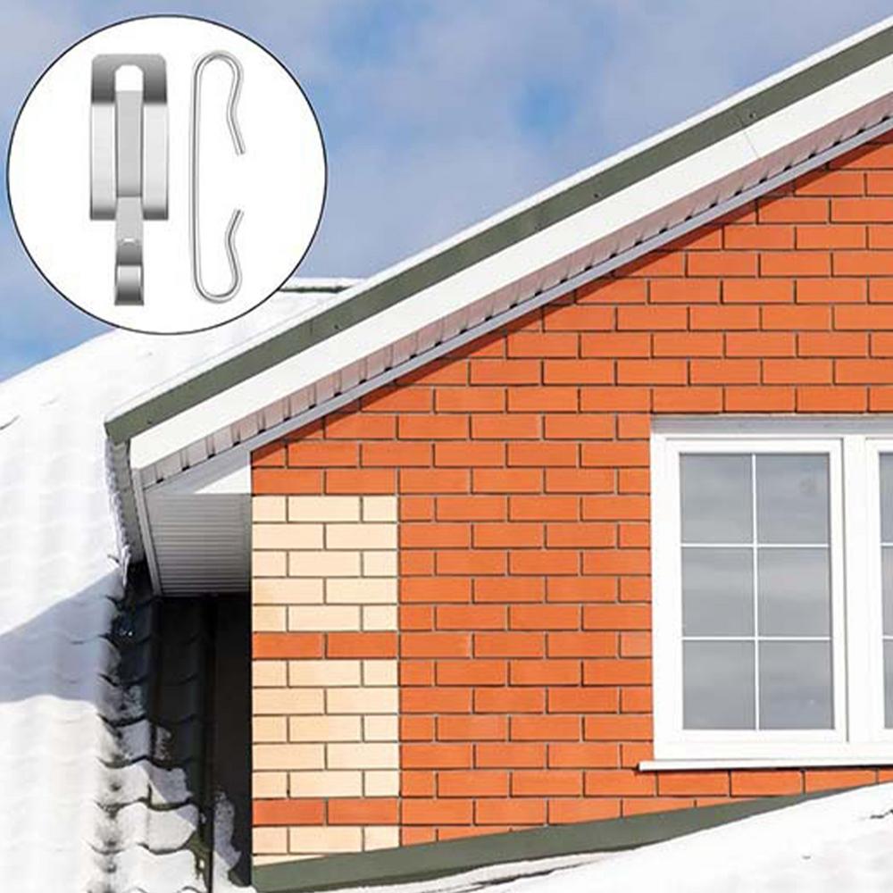 Christmas Light Clips For Outside 30X Metal Lights Gutter Hooks Lighting Hooks For Festival Decoration Outside Decoration For