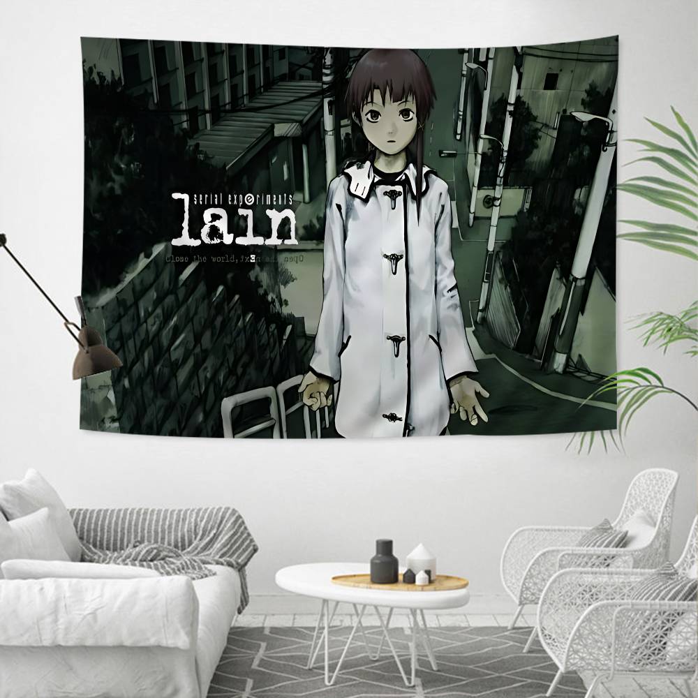 Tapestry del Cartone Animato Serial Experiments Lain Decorazione per la Casa Decorazione Hippie Bohemien Divinazione Decorazione per la Casa
