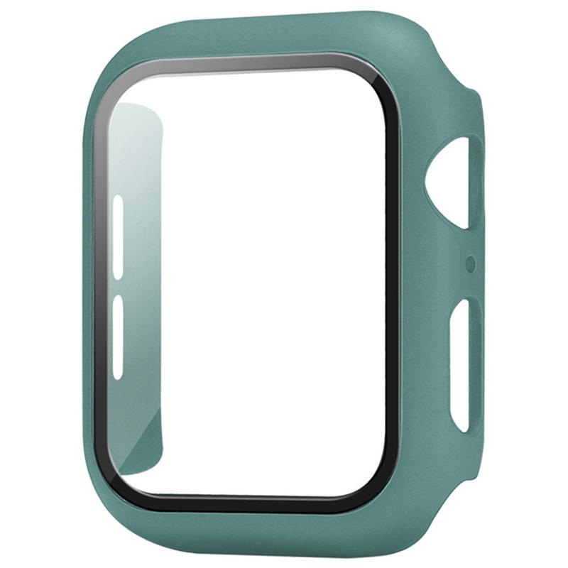 Glas+Hülle Für Apple Watch Hülle 9 8 7 6 SE 3 iWatch Zubehör Displayschutz Apple Watch Serie 44mm 40mm 38/42mm 45mm 41mm