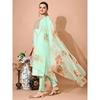 Women Art Silk Kurta Pant Dupatta Set Indian Bollywood Party Wear Tunic Kurti VF-20148