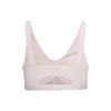 Under Armour SmartForm Solid Adjustable Strap Mid-Impact Sports Bra With Logo Print Women Sports Bra Pink 1373826-675