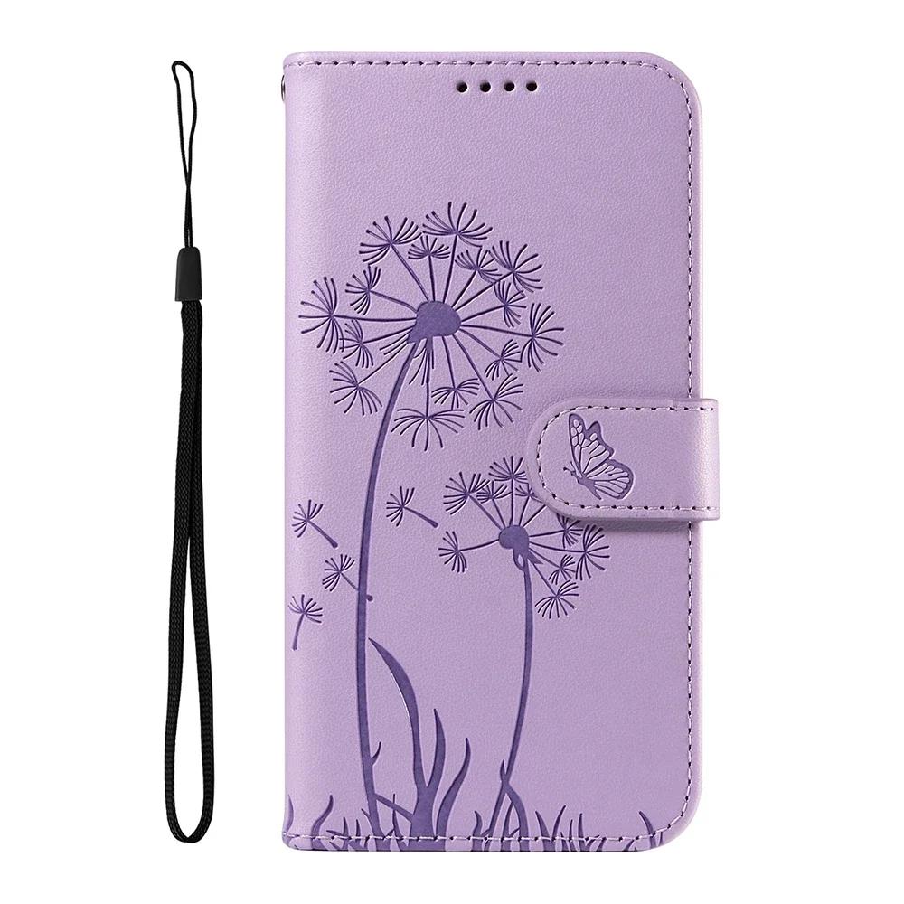 Leather Wallet Case For Xiaomi Poco X6 X5 F5 Redmi A3 12C Redmi Note 12 11 Pro Plus 12S 11S Turbo 3 Stand Flip Phone Cover Strap