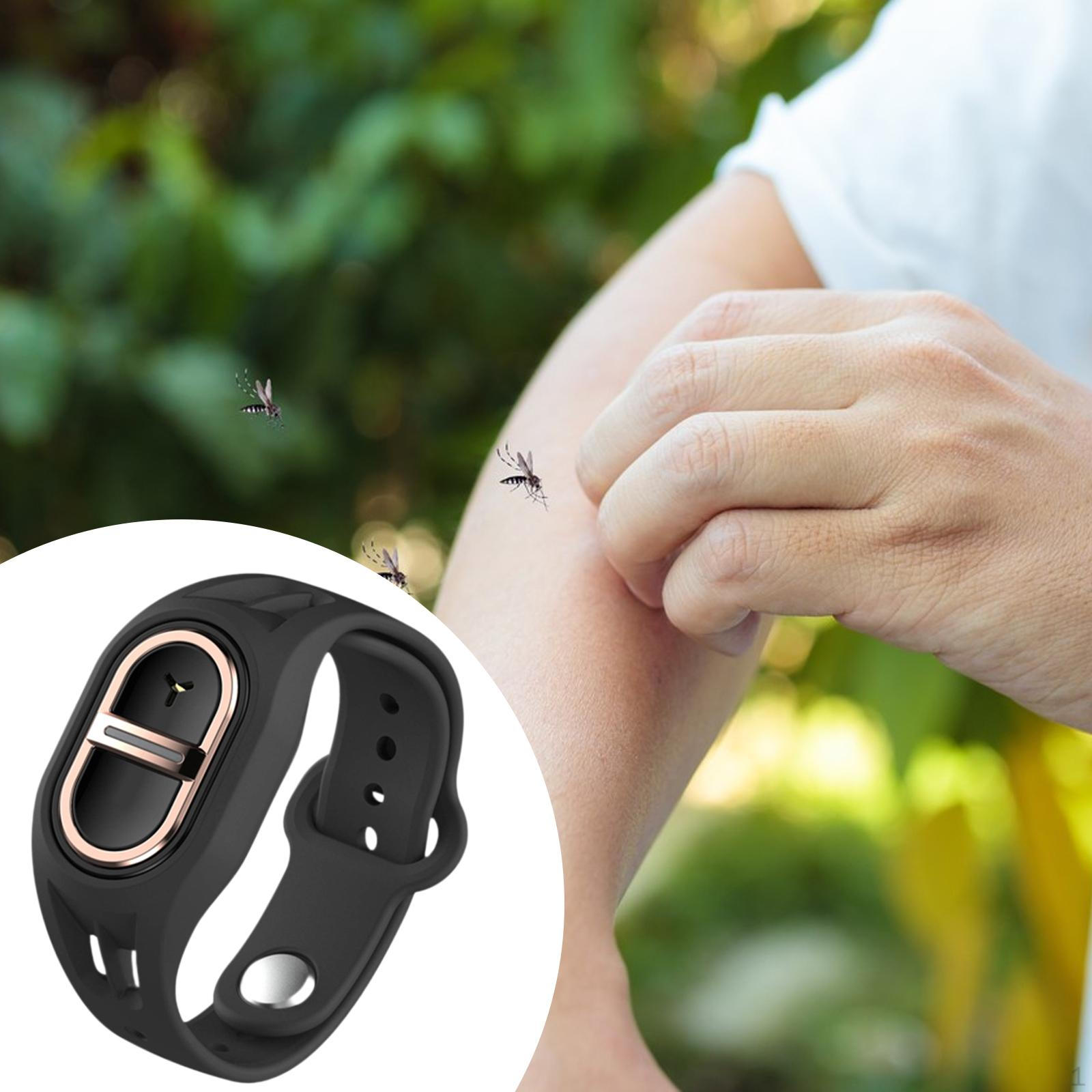 

Браслет от комаров Репеллент для улицы, патио, кемпинга чёрный