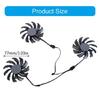 GPU Fan Efficient Cooling Fan with 4Pin Connection For GTX1060 1070 1080 Quiet and Effective Heat Dissipation T128010SU