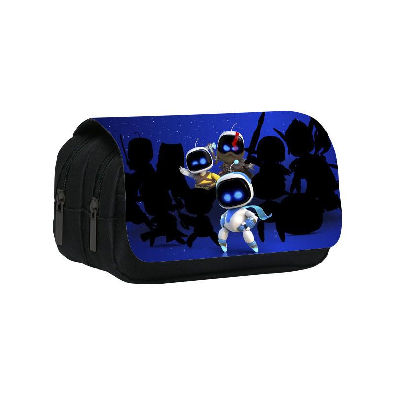 Astro Bot Doppel-Federmäppchen aus Nylon für Kinder und Schüler