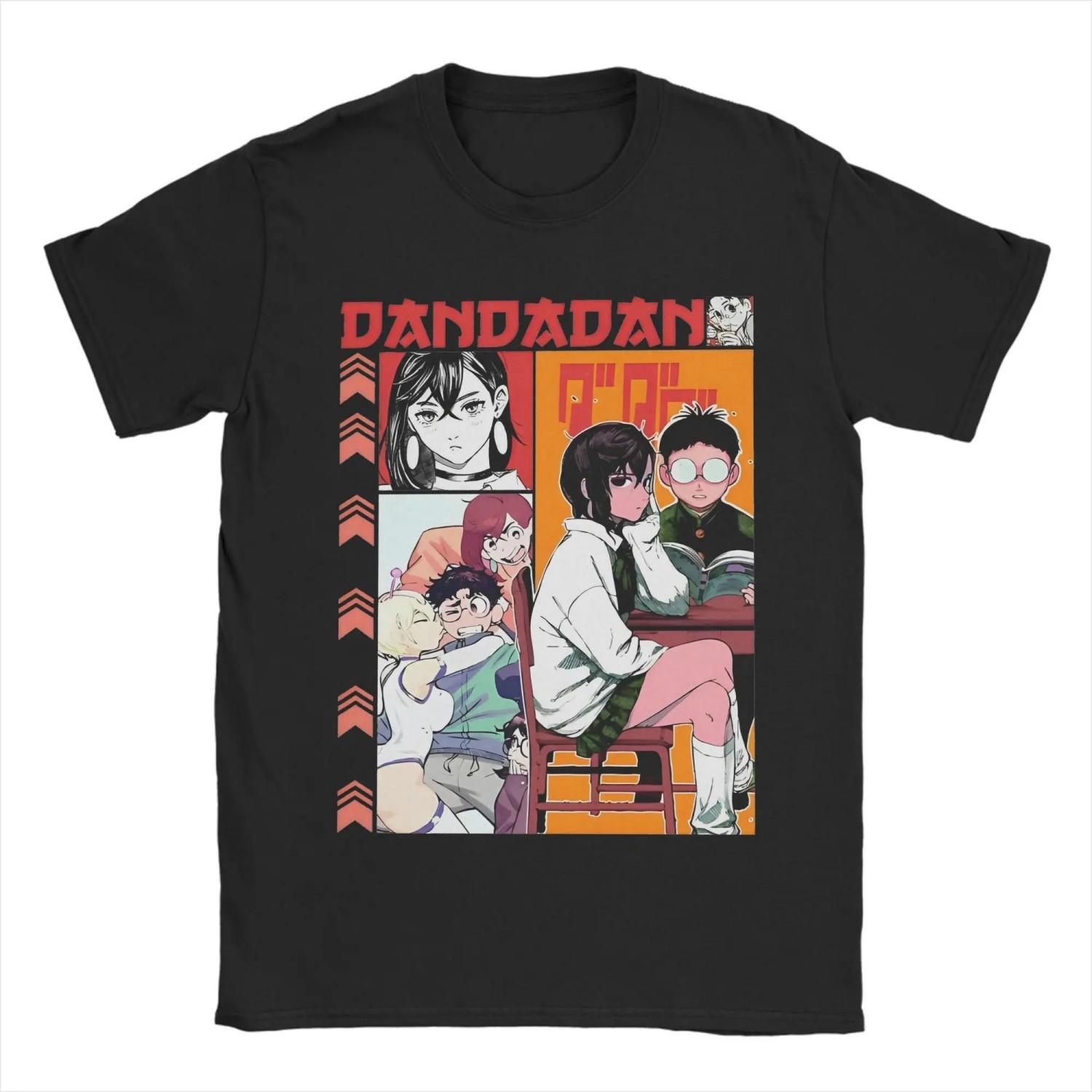 

s Dandadan Ken Takakura Momo Ayase T Shirts Anime 100% Cotton Tops Novelty Short Sleeve Crew Neck Tees Graphic T-Shirt XXXXXL