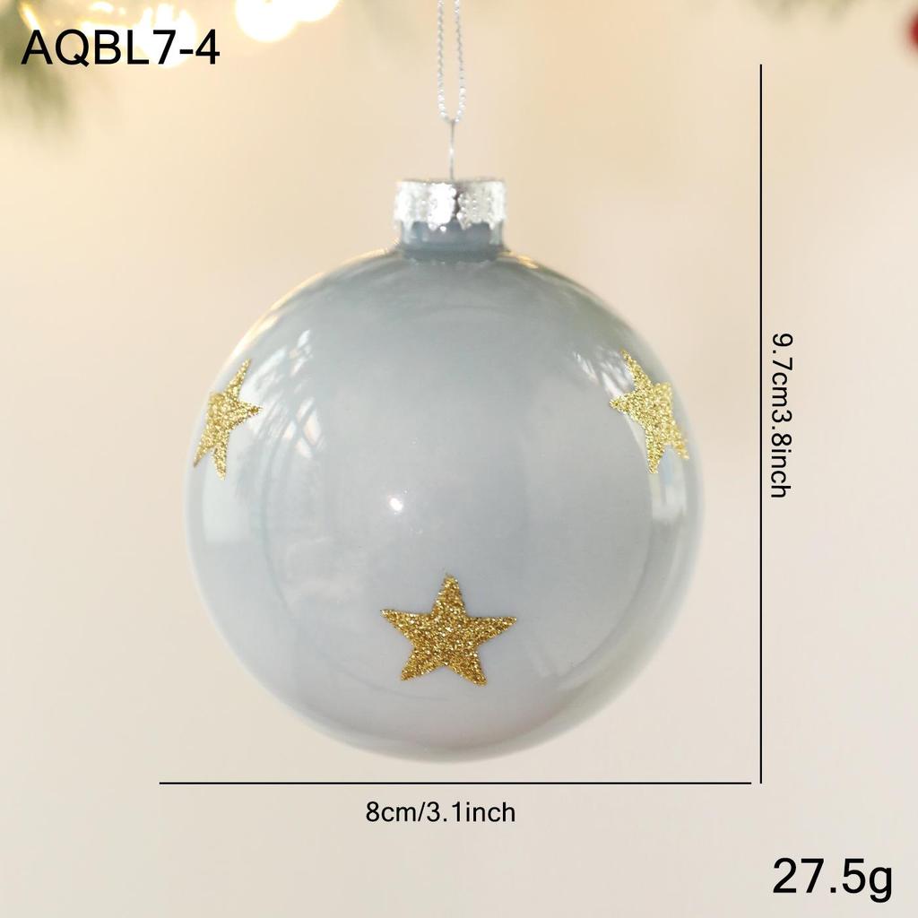 Multicolor Irregular Glass Onion Drop Christmas Tree Ornament