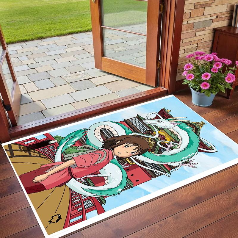 Crystal Velvet Rug Soft Non Slip Indoor Floor Mat Home DecorSpirited Away
