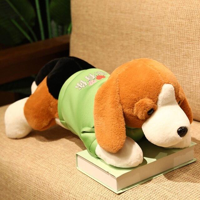 1pc 40 /60 /80cm Cute Beagles Plush Toys Soft Stuffed Animal Dog Dolls Cushion Sleeping Plushie Companion For Children Baby