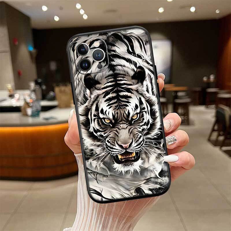Animal Tiger Phone Case for Redmi Note 12 12S 12C 13 13C 13R 14 14S 14R 14C 11A 13X A3 A3X A4 A5 Pro Max Plus