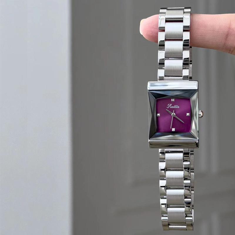 Steel Belt Women S Watch Square Watch 9717 Steel