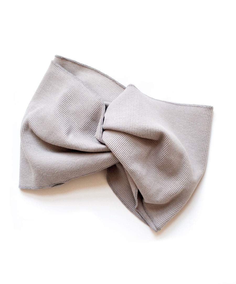 

VINGTAINE Простой широкий перекрестный сплошной широкий тюрбан для волос, цвет, повязка для волос, аксессуар, HB-111-GY серый