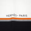 HERMES   scarf black/white silk Women