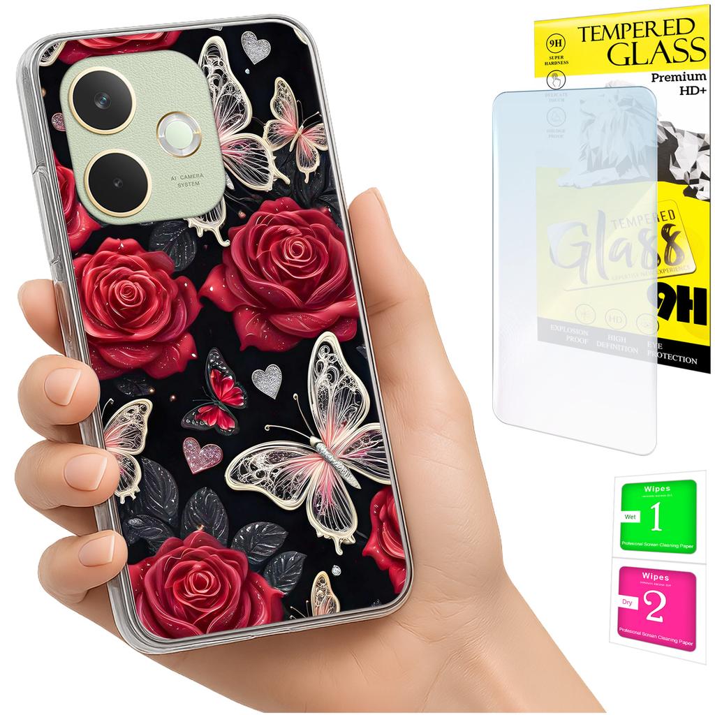 Etui Do Oppo A5 Pro Obudowa Foto Case Plecki Grafika Motyle + Szkło 9H
