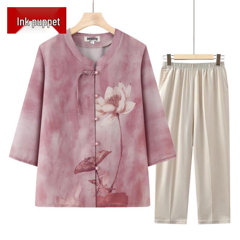 Elderly Women's Chinese Style Summer Blouse