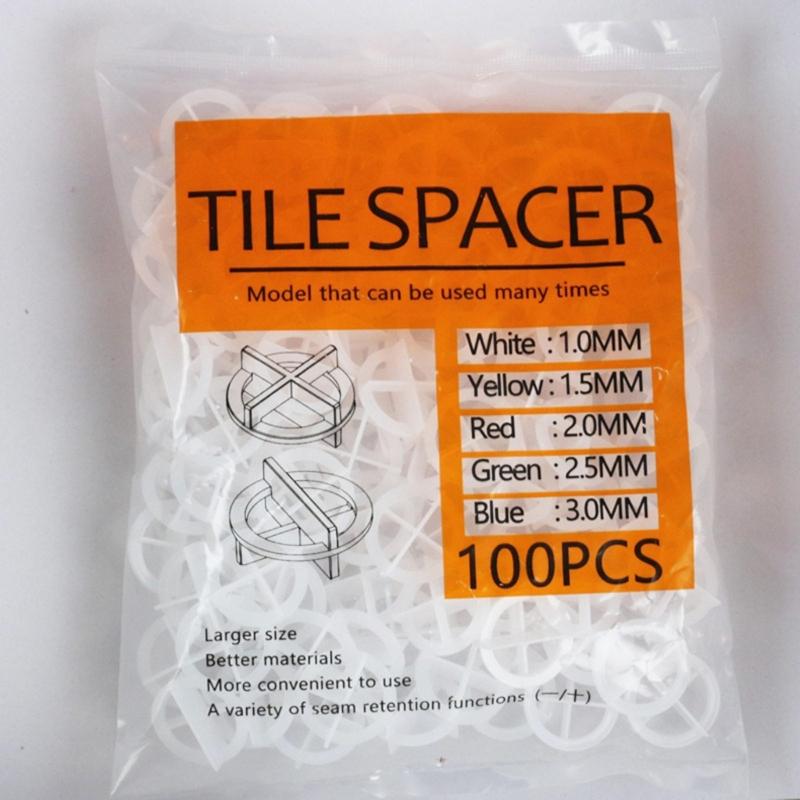 Pack of 100 User Friendly Tile Installation Spacers for Quick Easy Setup On Wall and Floor Tiles with Size Options 1.0mm To 3.0mm