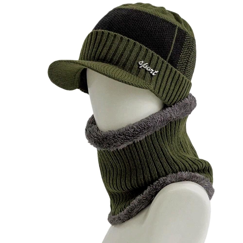 

Hot Sale Men Winter Warm Suit Classic Plush Fur Lined Winter Hat Male Outdoor Keep Warm Hat Cap 56cm-60cm армія зелений колір