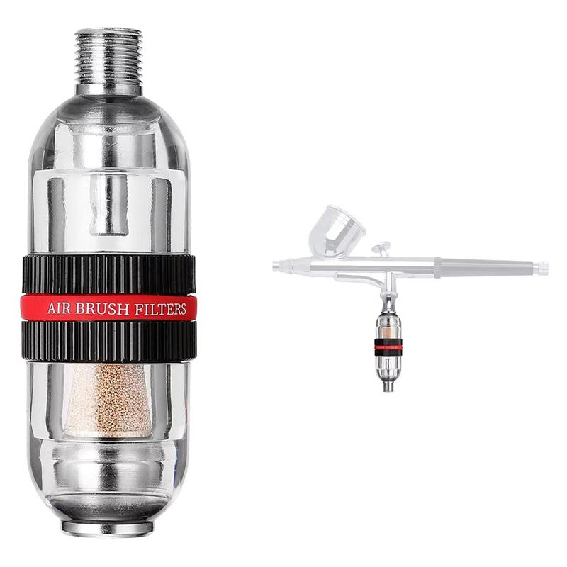 SHGO-Nail Art Filter Airbrush Mini Airbrush Air Filter Water-Trap Filter For Air Compressor G1/8 Connector