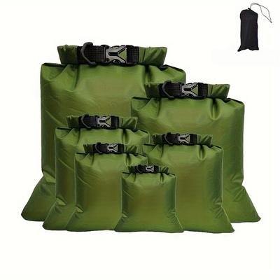 Conjunto de 6 sacos estanques, sacos estanques leves, de grande capacidade e resistentes a rasgos