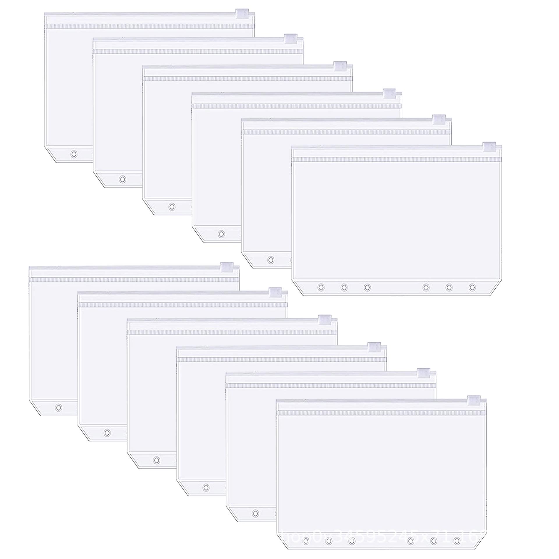 

Колекція прозорих сумок з ПВХ: Грошовий бюджет, Довідник A6, Тримач для документів A5, Папка на кільцях B5, Книга для візиток.