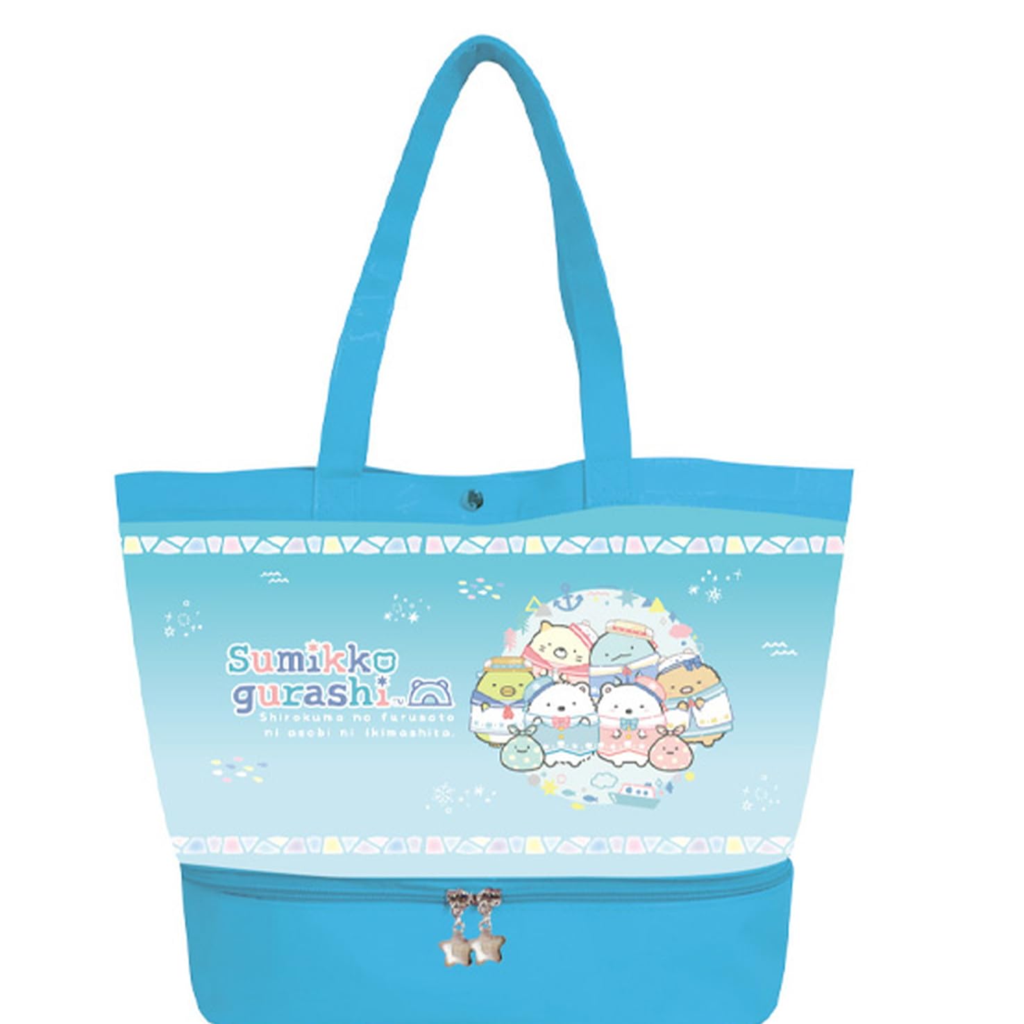 

Виниловая сумка-тоут K Company Sumikkogurashi с карманом Sumikkogurashi x Ш40 x CPV6-SG В29,5 Г16,4см