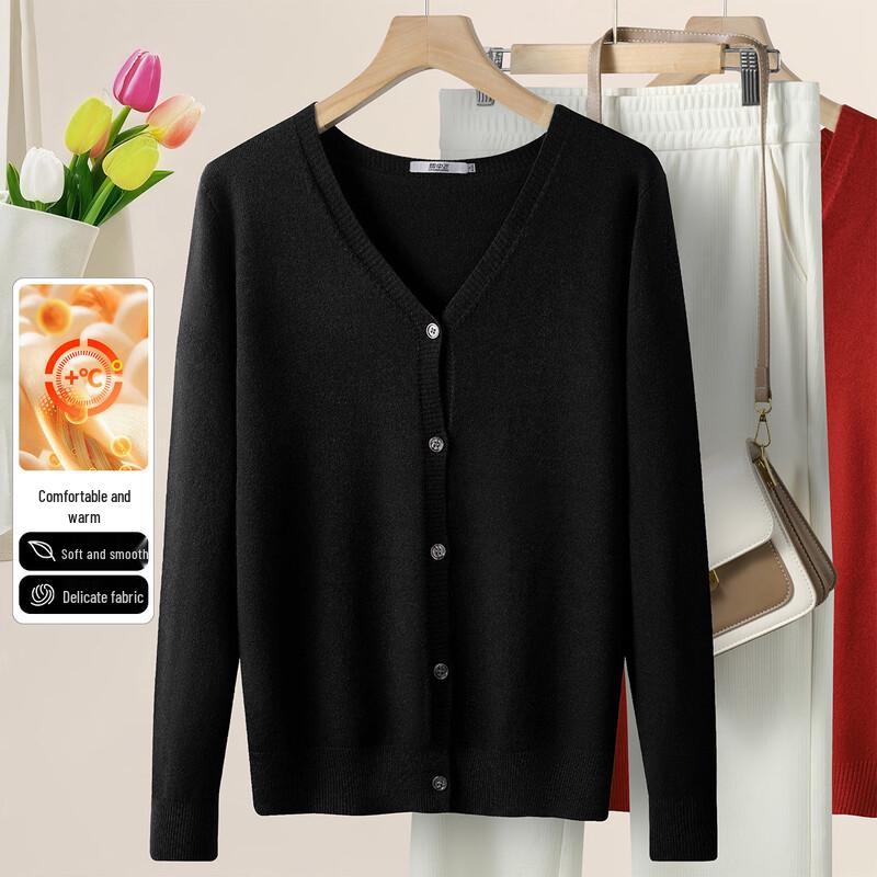 Snowflying Women s V-Neck Knit Cardigan 2XL