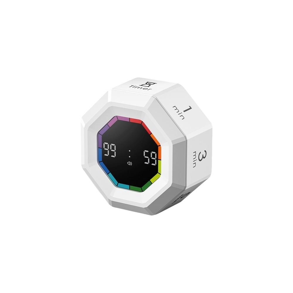 LED Display Gravity Sensor Timer Magnetic Kitchen Timer Mini Flip Timer Clock Alarm Clock