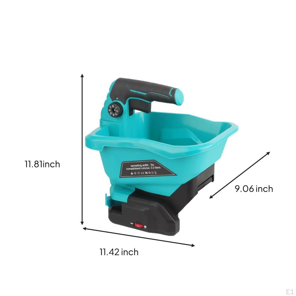 Handheld Spreader Brushed Motor Garden Nutrients 6 Gears Yard Tool