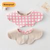 New Waterproof Two-sided Usable Baby Feeding Drool Bib Infants Wave Petal Saliva Towel Soft Burp Cloth For Toddler Kids Bibs