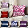 Italian Gorgeous D-Damiani Pillow Case Anti-dustmite Pillowcase Invisible Zipper Silky Short Plush Sofa Cushion Cover