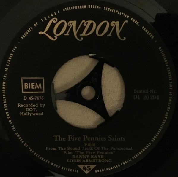 

7inch Record LOUIS ARMSTRONG DANNY KAYE The Five Pennies Saints Battle Hy DL20294 LONDON RECORDS Germany Jazz Used
