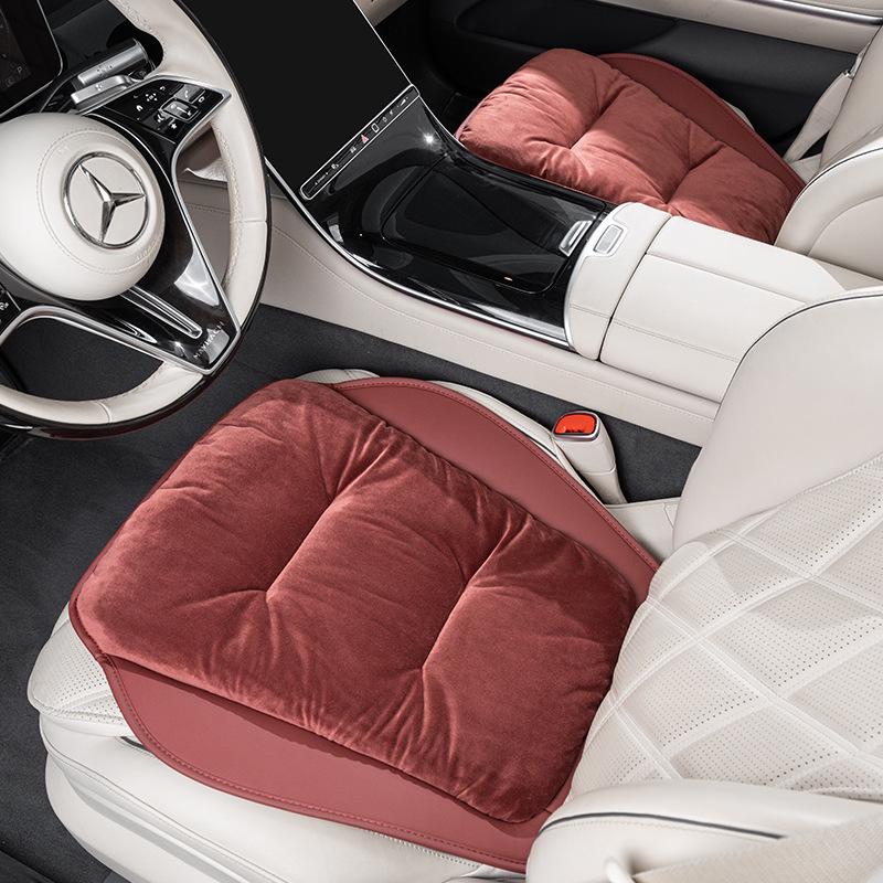 High-End Plush Heated Car Seat Cushion for Autumn and Winter