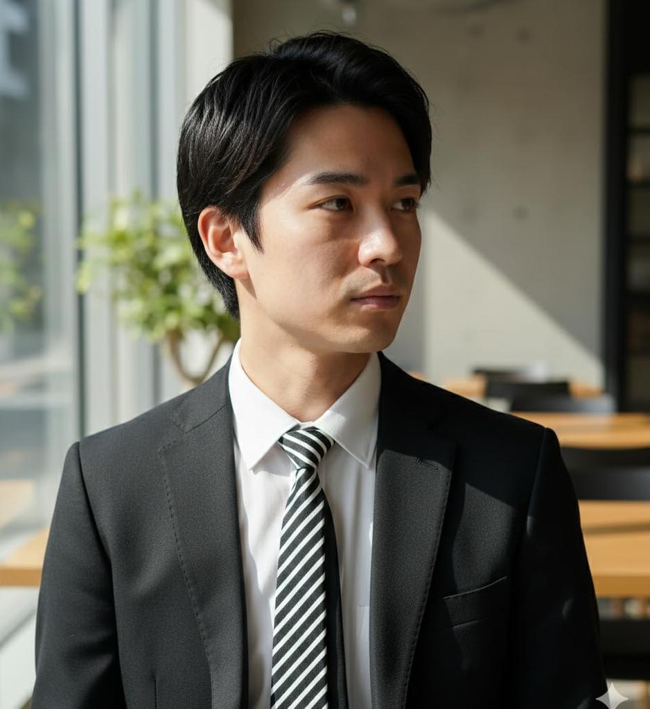 [HANG OVER] [Made in Japan] Reversible Stripe x Solid Color Necktie, 5cm Wide, for Dance Costumes, Outfits, Square Tie (BlackWhite)