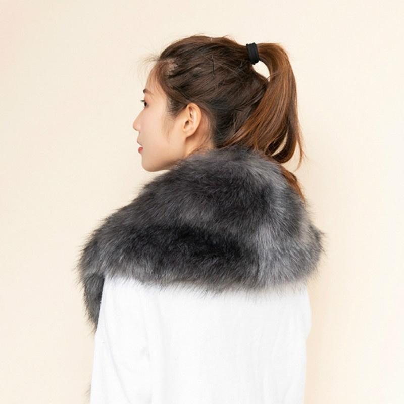 Ladies Fashion New Imitation Fox Fur Shawl Fur Collar Fur Scarf Warm Shawl Fur Collar