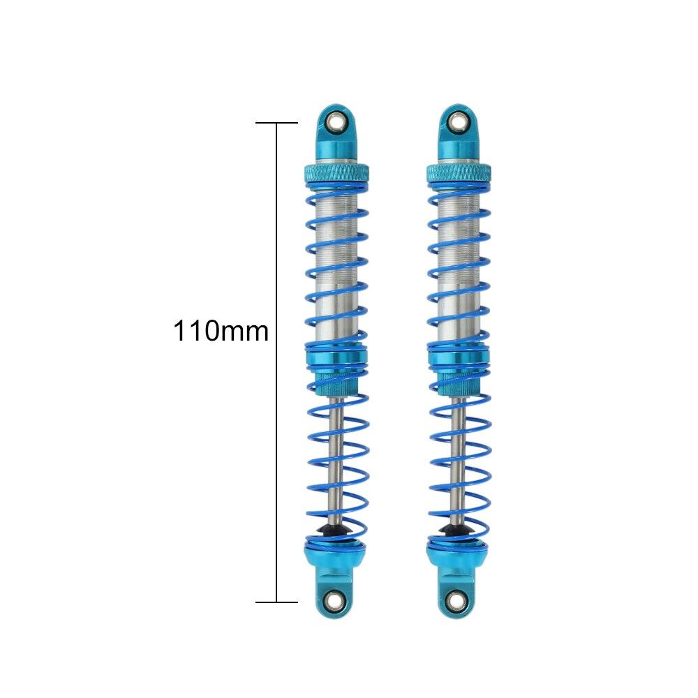 2Pcs Metal Shock Oil Damper Suitable for 1/10 Remote Control Crawler Vehicle Axial SCX10 90046 AXI03007 TRX4 TRX6 Upgrade Parts